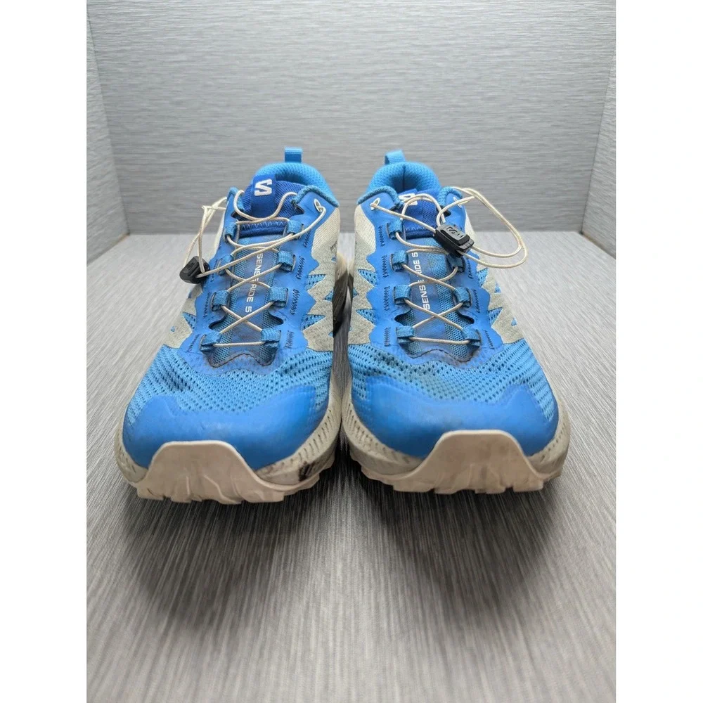 Salomon XA Pro 3D Mens 7 Blue Trail Running Shoes Hiking Sneakers Quicklace